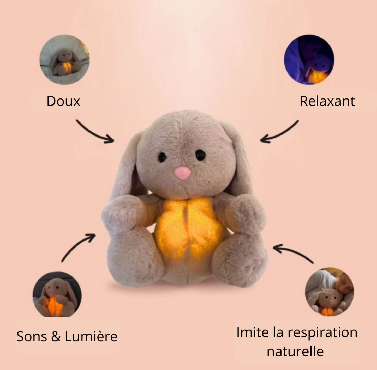 Peluche musical & respirant